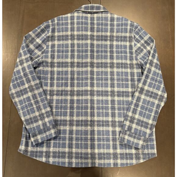 Faherty Legend Sweater Shirt Mens 2XL XXL Blue Button Up Long Sleeve Flannel - Picture 13 of 14